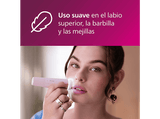 Rasuradora - Philips 5000 series BRR454/00 , Depiladora facial, Espejo y luz LED, Piel suave, Compacta y portátil, Cuchillas Autoafilables