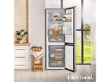 Frigorífico combi - LG GBBS514AMB, No Frost, 186 cm, 333 l, DoorCooling+™, FRESHBalancer™, Acero texturizado antihuellas