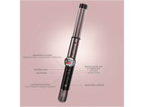 Moldeador - Cecotec AirGlam 14in1 Flex Black, 14 Cabezales intercambiables, Revestimiento Queratina, Negro