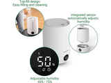 Humidificador - Medisana AH 663, 4.5 l, 30 m², Ultrasónico, Silencioso, Pantalla LED, Temporizador, Blanco