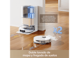 Robot aspirador - Dreame L10s Plus Ultra Heat, 7000 Pa, 220 min Autonomía, Eleva las Mopas 10.5 mm, Blanco