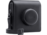Funda cámara - Fujifilm Instax Wide Evo, Cuero sintético, Negro
