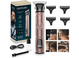 Cortapelos - Cecotec Bamba PrecisionCare Warrior, 120 min Autonomía, Motor potente y silencios, Pantalla LCD, Rosa Gold
