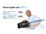 Cargador de pared - Baseus PicoGo GaN, Carga rápida, Tipo C, 45W, Universal, Negro Cosmico
