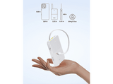 Powerbank - Baseus EnerFill Bipow2 Pro, 10000mAh, 22.5W, Cable retráctil, Carga simultánea ultrarrápida, USB-C, Blanco