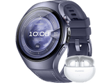 Smartwatch - Huawei Watch 5, 46mm, 32 GB, NFC, Llamadas celulares eSIM, Morado+ FreeBuds6I