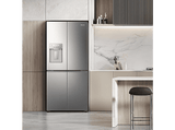 Frigorífico americano - Hisense RQ5P470SYID, Total No Frost, 178.5 cm, 483 l, Wi-Fi, Inverter, Inox