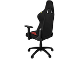 Silla gaming - Corsair TC100 Relaxed, Transpirable, Reposabrazos 2D, Inclinación 160°, Rojo y carbón
