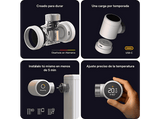 Válvula termostática - Cabezal Termostático Inteligente X Tado, Compatible con Alexa, Google Assistant y Apple Home, Blanco