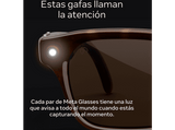 Gafas IA - Meta Nova, Negro clásico, Lentes en gris polarizado, Gafas con IA y cámara, Talla Estándar, Unisex