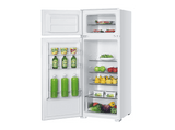 Frigorífico dos puertas - Candy CFBD2450/2ESH, Cíclico, 145 cm, 205 l, Integrable, Estantes de Cristal, Sin panelar