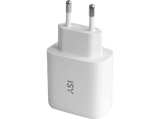 Cargador de pared - ISY IWC-4065-1, 65 W, Carga rápida, tecnología GaN, Blanco