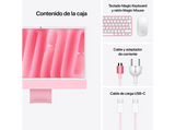 Apple iMac (2024) 24 Retina 4.5K, Chip M4, CPU de 10 núcleos, GPU de 10 núcleos, 16GB de RAM, 256 GB de SSD, Gigabit Ethernet, Rosa