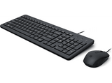 Pack Teclado + Ratón - HP HP150, USB-A, Indicadores LED, Recorrido de teclas de perfil bajo, Negro