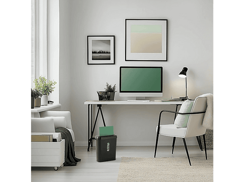 Destructora de papel - Hama Classic S61, Protección de Datos, Tarjetas de Plástico, A Prueba de Grapas, Negro