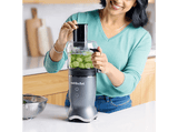 Licuadora - nutribullet Ultra Plus+, Sistema 3 en 1 compacto, 1200 W, 0.9 l, Procesador de alimentos, Molinillo, Batidora, Gris oscuro