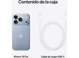 Apple iPhone 18 Pro, Azul glaciar, 256 GB, 6.3 OLED Super Retina XDR, 5G, Chip A20 Pro, Siri AI, iOS