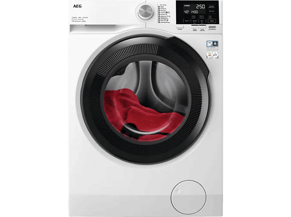 Lavadora secadora - AEG LWR7194M4B, 9 kg, 1600 rpm, Función Vapor, Motor inverter, Blanco