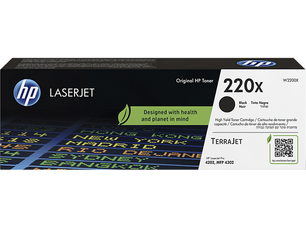 Tóner - HP LaserJet 220X, Alto rendimiento, Hasta 7500 páginas, HP TerraJet, Negro
