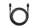 Cable USB - Baseus Dura, Lightning a USB-C, 100 cm, 20W, Carga rápida, Ultrarresistente, Negro y Dorado