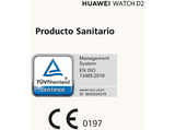 Smartwatch - Huawei Watch D2, 1.82 AMOLED, Monitorización Presión Arterial, 6 días Batería, Compatible iOS/Android, Asistencia Sanitaria, Negro