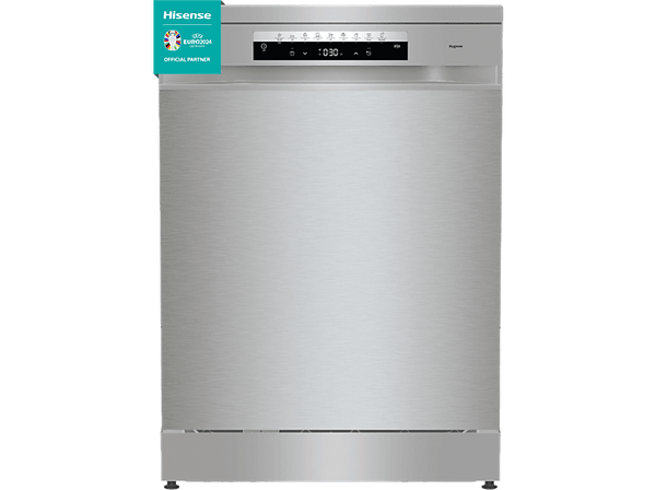 Lavavajillas - Hisense HS673C60X, Independiente, 7 programas, 16 servicios, Wi-Fi, 60 cm, Inox