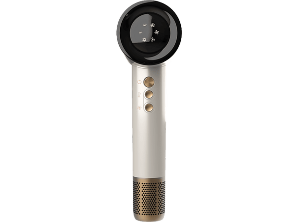Secador - Cecotec Bamba IoniCare RockStar Nano IonTech Champagne, Tecnología Plasma, 1600 W, 3 temp, 3 velocidades, Pantalla, Smart Control, Champagne
