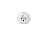 Adaptador enchufe - Travel Blue SP0111, 4000W, Sólo para uso interior, Schuko (europeo) con conexión de tierra (puesto a tierra), Blanco