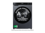 Lavadora carga frontal - Haier HW90-BP14357GTUS, 9kg, 1400 rpm, 15 Programas, Opción Vapor, Inverter, Inox