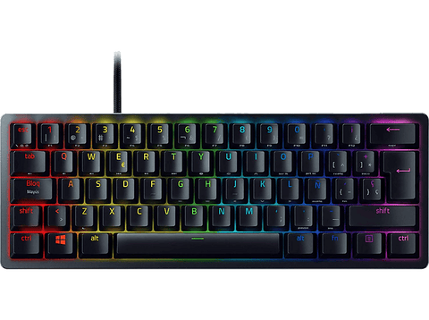 Teclado gaming - Razer Huntsman Mini, USB-C, Retroiluminación, Switches ópticos Razer™, Negro