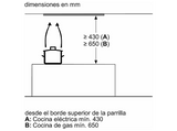 Campana grupo filtrante - Balay 3BD997GN, 3 velocidades, 749 m³/h, 86 cm, Visera protectora, Control Mecánico, Cristal Negro