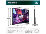 TV QLED 65 - Hisense 65E7S PRO, QLED 4K, 144Hz Nativos, Smooth Motion IA, HDR10+Gaming, Negro