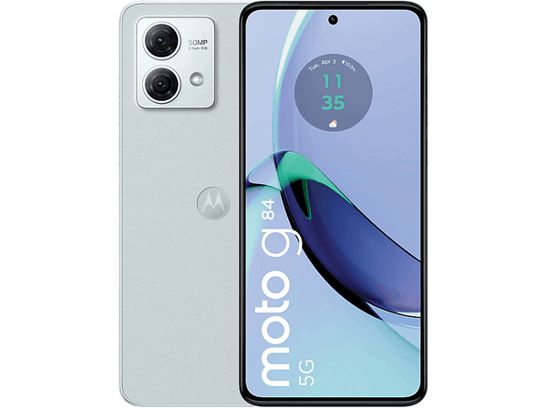 Móvil - Motorola G84, Azul, 256GB, 12GB RAM, FHD+ 6.5", Snapdragon 695, 5000 mAh, Android 13