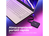 Disco duro SSD externo - Crucial X9, 4 TB, USB-C, Portátil, Negro