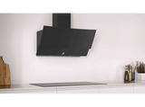 Campana decorativa - Balay 3BC585GN, Decorativa, 250 m³/h, 3 velocidades, 80 cm, C, Negro