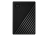 Disco duro externo 2 TB - Western Digital WD My Passport, Portátil, HDD, USB 3.2, Funciona con Chromebook, Negro