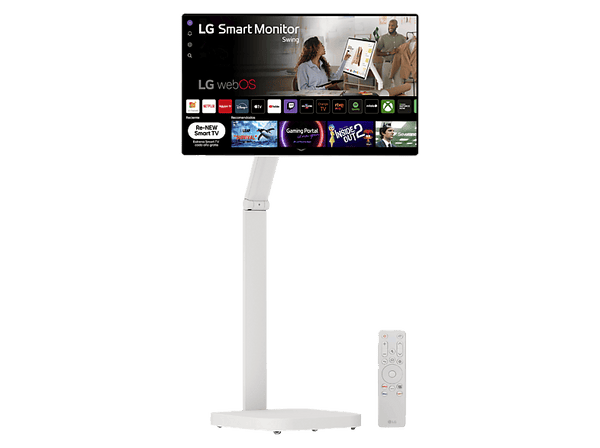 TV LED 32" - LG Smart Monitor Swing 32U889SA-W, UHD 4K, Táctil, Smart TV, IPS, USB Tipo-C, webOS 24, Blanco