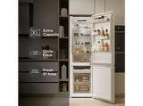 Frigorífico combi - Candy City Fresco CNCQ2T518EW, Total No Frost Circle+, 182 cm, 279 l, Iluminación LED, Blanco