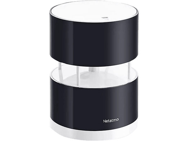 Anemómetro - Netatmo NWA01-WW, Inteligente, Tecnología de ultrasonidos, Con pilas, Negro/Blanco