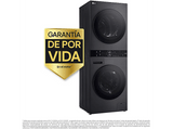 Lavadora secadora - LG WT1210BBF, 12/10 kg, WashTower™, TurboWash™,  Inox grafito