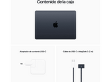 Apple Macbook Air (2023) 13.6 Retina,  Chip M2 Apple,  CPU de 8 núcleos, GPU de 8 núcleos, 16 GB RAM, 256GB de SSD, Medianoche