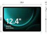 Tablet - Samsung Galaxy Tab S9 FE Plus 5G, 128GB, 8GB RAM, Grafito, 12.4, S Pen, WQXGA, Exynos 1380, Android 13