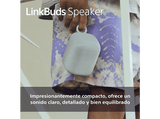 Altavoz inalámbrico - Sony LinkBuds Speaker SRS-LS1H, Bluetooth, Portátil, 25 horas de batería, Resistente al agua,  IPX4, Exteriores, Viajes, Gris