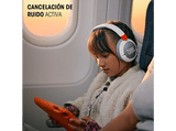 Auriculares infantiles - JBL Junior 470NC, Circumaurales , Sonido inocuo <lt/>85db, Control parental, Micrófono, Cancelación ruido, Autonomía 50h,Rosa