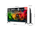 TV QNED Mini LED 43 - LG 43QNED81B6C, UHD 4K, Procesador Inteligente α7 AI Processor 4K Gen9, Smart TV, DVB-T2 (H.265), Negro