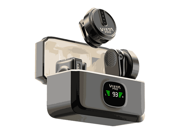 Micrófono - Vieta Influencer Plus, 20 - 20000 Hz, 7h Autonomía, USB-C, Negro