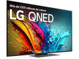 TV QNED 55 - LG 55QNED86T6A, UHD 4K, Procesador Inteligente 4K α8, Smart TV, DVB-T2 (H.265), Negro grafito