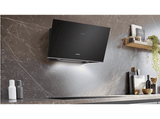 Campana decorativa - Siemens LC91KLT60, iQ700, 5 velocidades, 1007 m³/h, iQdrive Ultra silencioso, App Home Connect , 90 cm, Negro