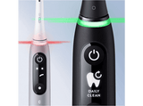 Cepillo eléctrico - Oral-B iO 6 Dúo, 2 Mangos De Alta Gama, Pantalla, 3 Cabezales de Recambio, Tecnología Braun, Negro y Rosa