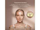 Máscara LED - Cecotec FaceCare LÜM Ice, 9 luces LED, Infrarrojos, 112 LED, 448 chips LED, IceTech, Silicona médica, 210 min de autonomía, Blanco